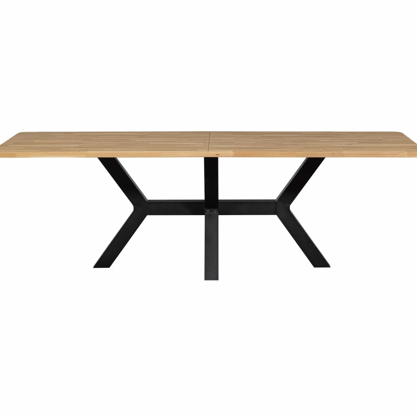 Eettafel Tablo Eikenhout, 240 x 100cm, kleur Naturel - Zeeland poot - Loft24.nl