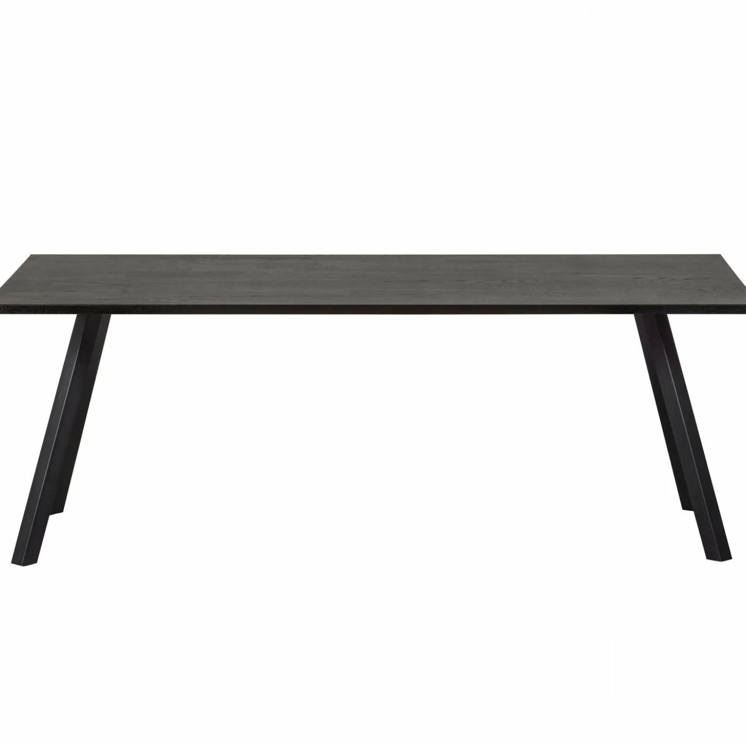 Eettafel Tablo Eiken, Met 2-standen poot, kleur Blacknight - 160 cm - Loft24.nl