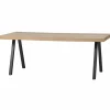 Eettafel Tablo Mangohout, met 2-standen Alkmaar poot - 180 cm - Loft24.nl