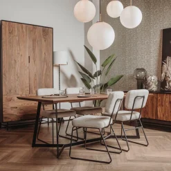 Eettafel Taviano Sheeshamhout 240 cm - Loft24.nl