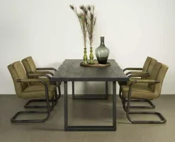 Eettafel Ultimo Zwart - 220 cm - Loft24.nl