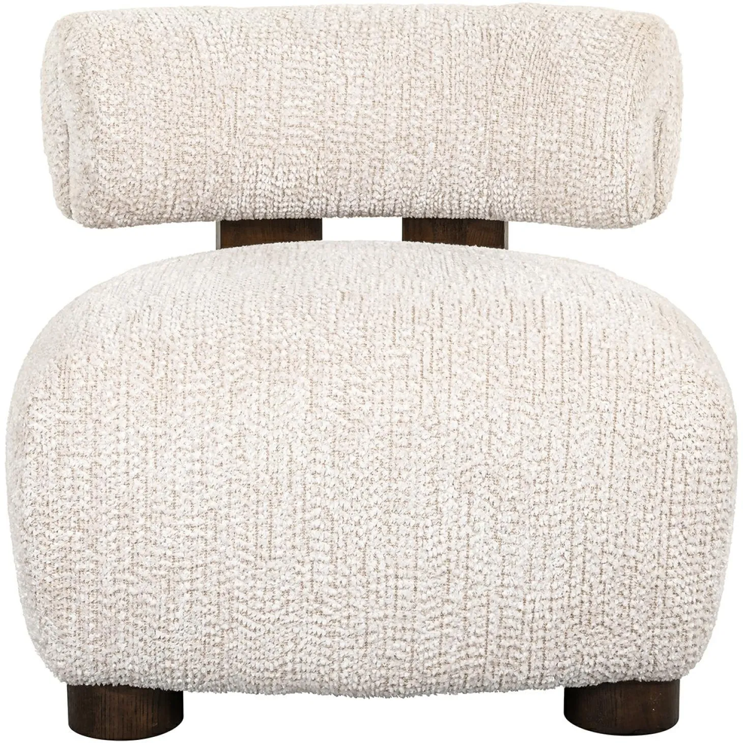 Fauteuil Arabella Chenille - Crème - Loft24.nl