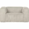 Fauteuil Bean Grove Ribstof - Naturel - Loft24.nl