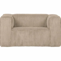 Fauteuil Bean Grove Ribstof - Travertin - Loft24.nl