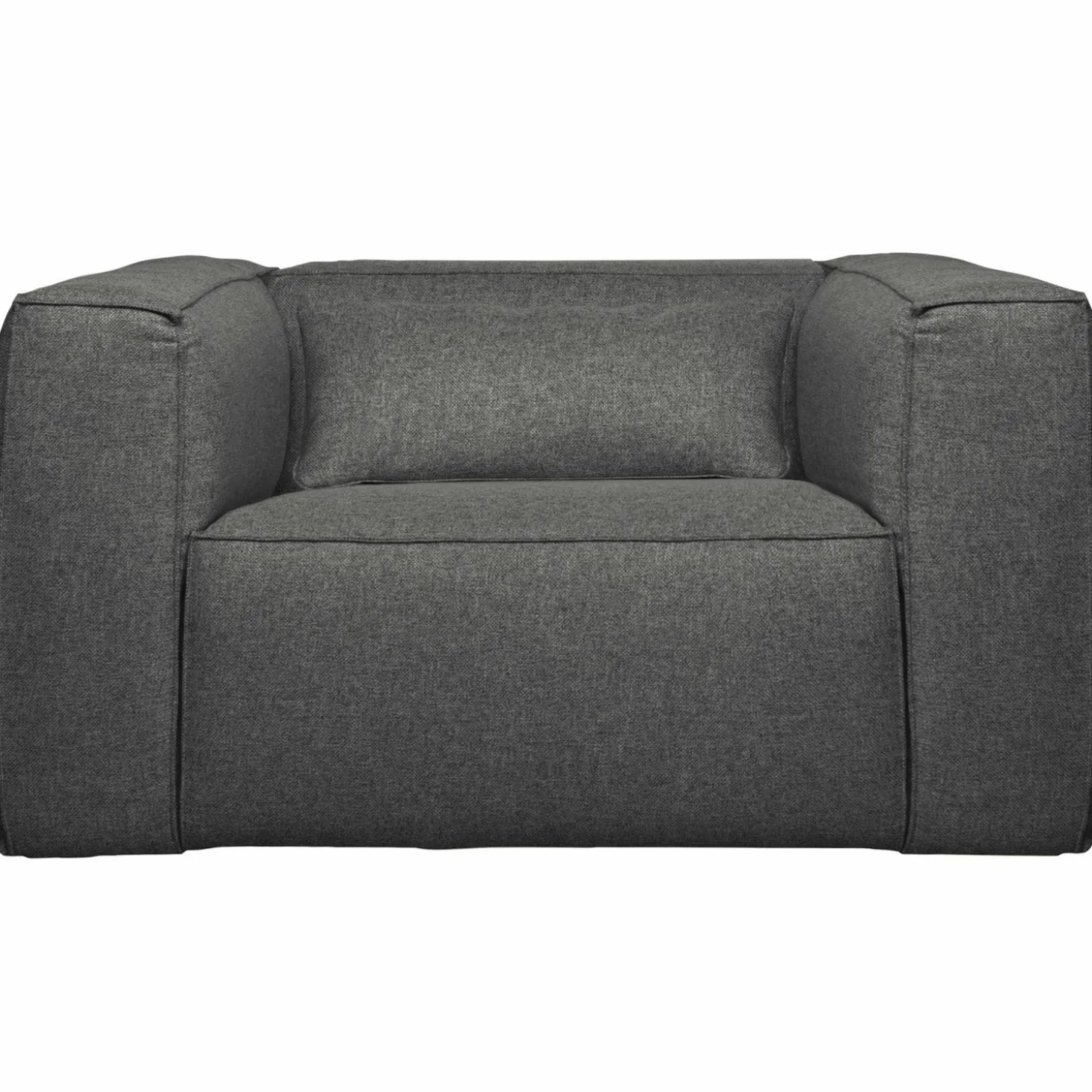 Fauteuil Bean met kussen - Middengrijs - Loft24.nl