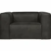 Fauteuil Bean Recycle Leer - Zwart - Loft24.nl