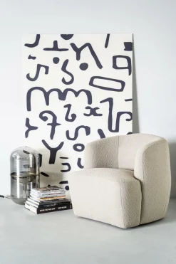 Fauteuil Charlotte Bouclé Taupe - Loft24.nl