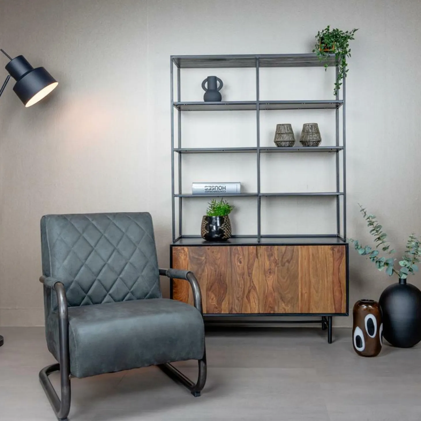 Fauteuil Civo PU - Antraciet - Loft24.nl