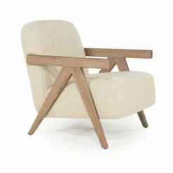 Fauteuil Francis Grove Bouclé - Beige - Loft24.nl