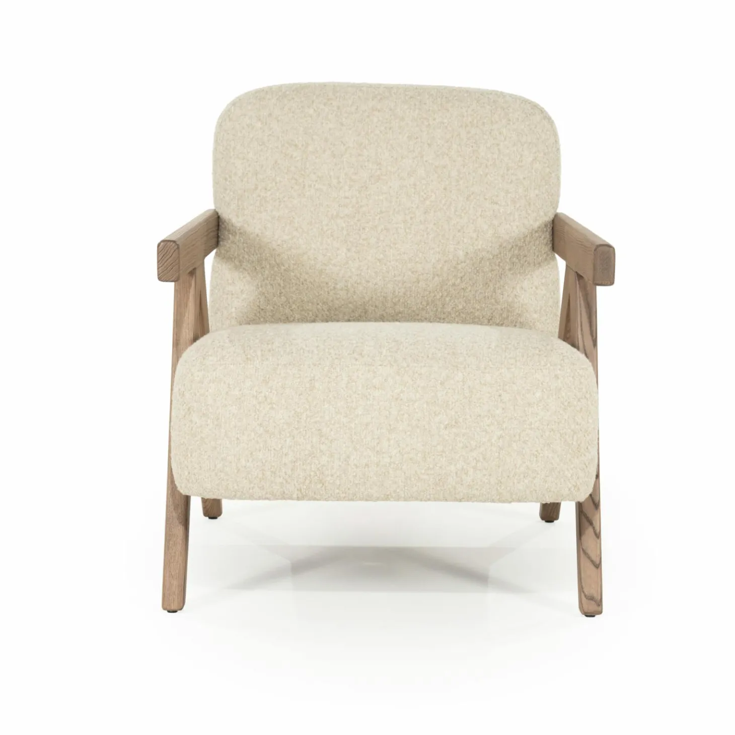 Fauteuil Francis Grove Bouclé - Beige - Loft24.nl