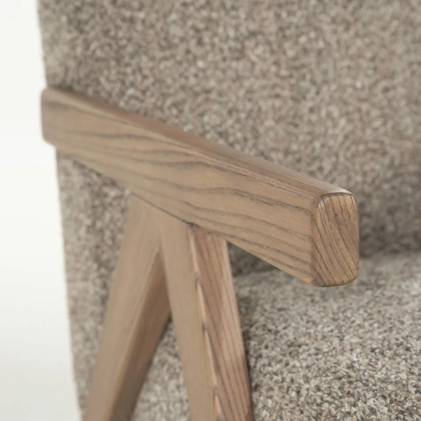 Fauteuil Francis Grove Bouclé - Beige - Loft24.nl