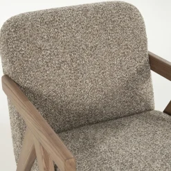 Fauteuil Francis Grove Bouclé - Beige - Loft24.nl