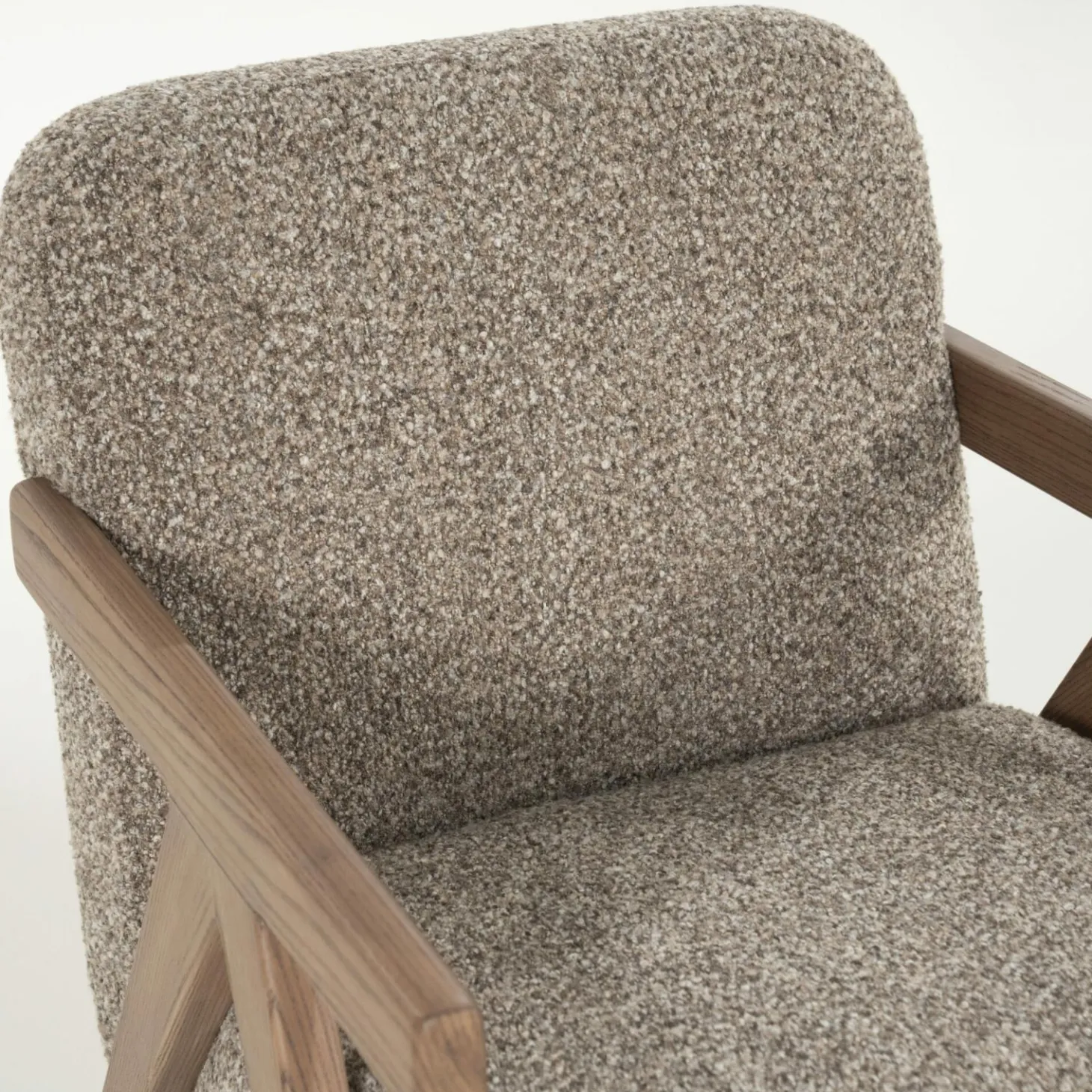 Fauteuil Francis Grove Bouclé - Beige - Loft24.nl