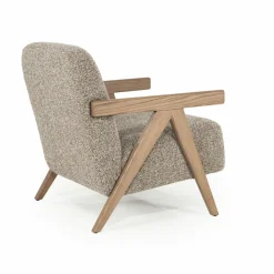 Fauteuil Francis Grove Bouclé - Beige - Loft24.nl