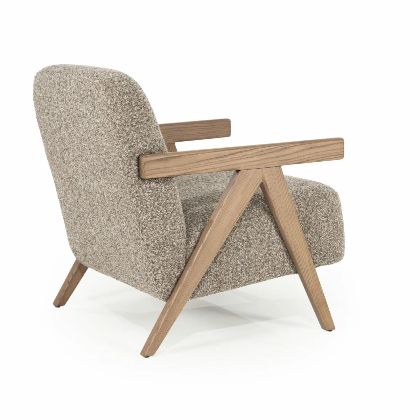 Fauteuil Francis Grove Bouclé - Beige - Loft24.nl