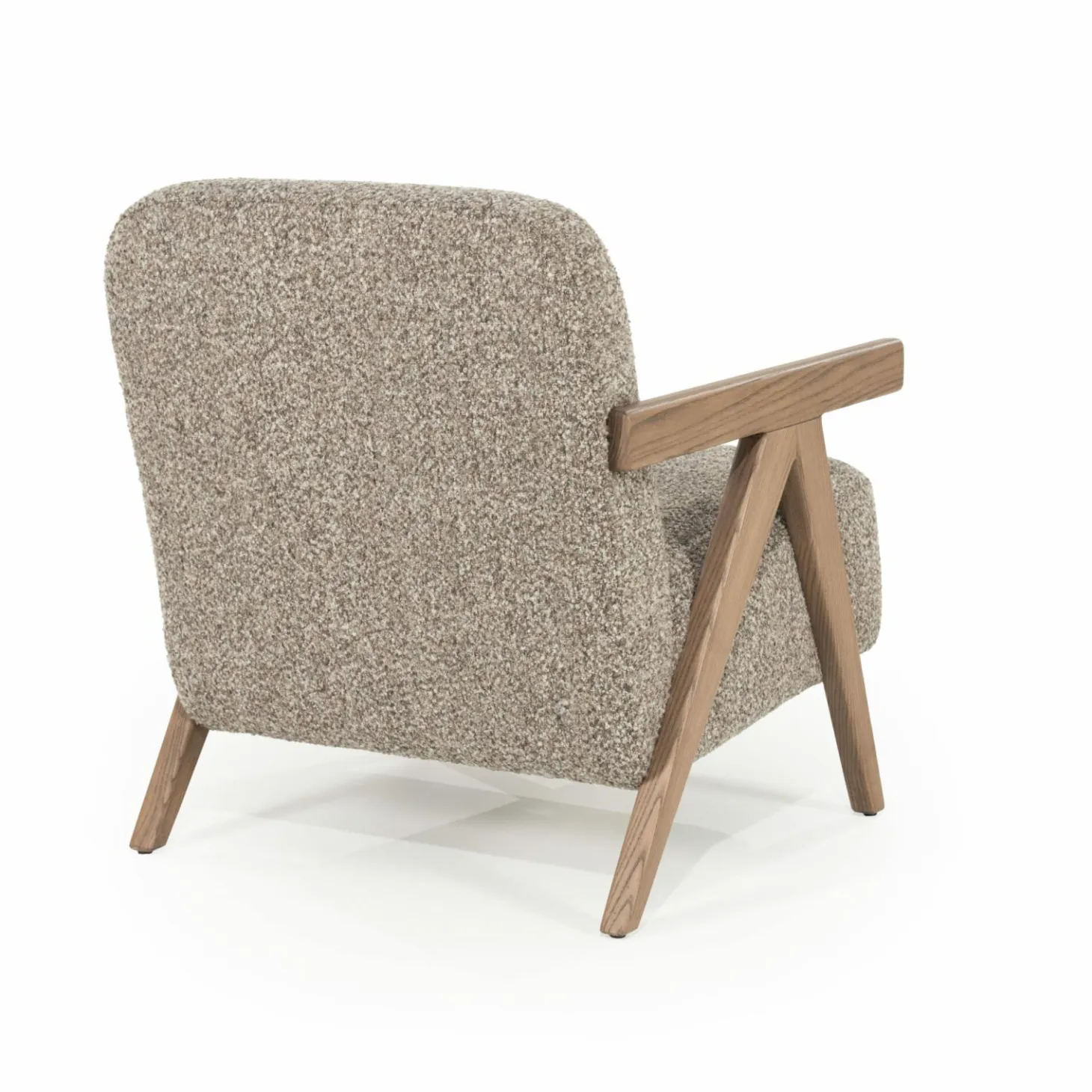 Fauteuil Francis Grove Bouclé - Beige - Loft24.nl