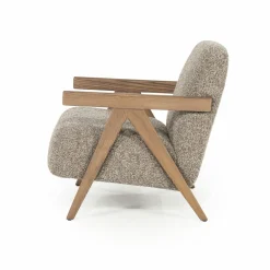 Fauteuil Francis Grove Bouclé - Beige - Loft24.nl