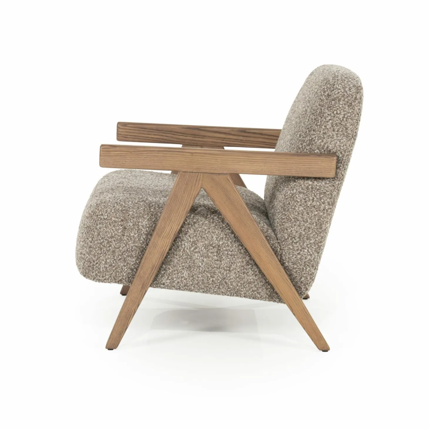 Fauteuil Francis Grove Bouclé - Beige - Loft24.nl