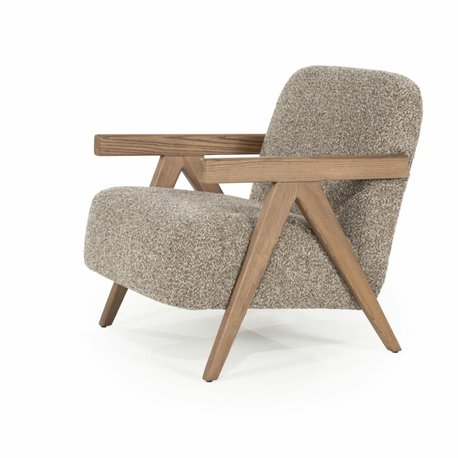 Fauteuil Francis Grove Bouclé - Beige - Loft24.nl