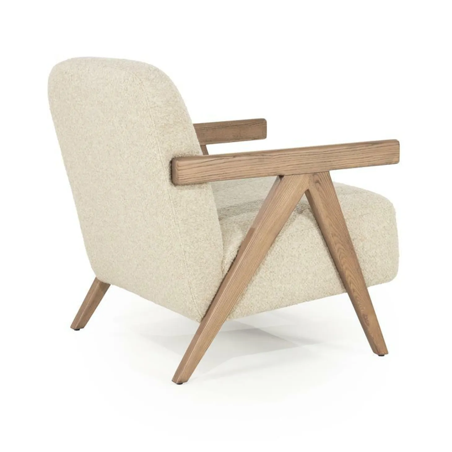 Fauteuil Francis Grove Bouclé - Beige - Loft24.nl