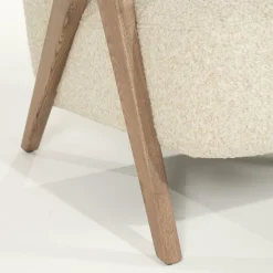Fauteuil Francis Grove Bouclé - Beige - Loft24.nl