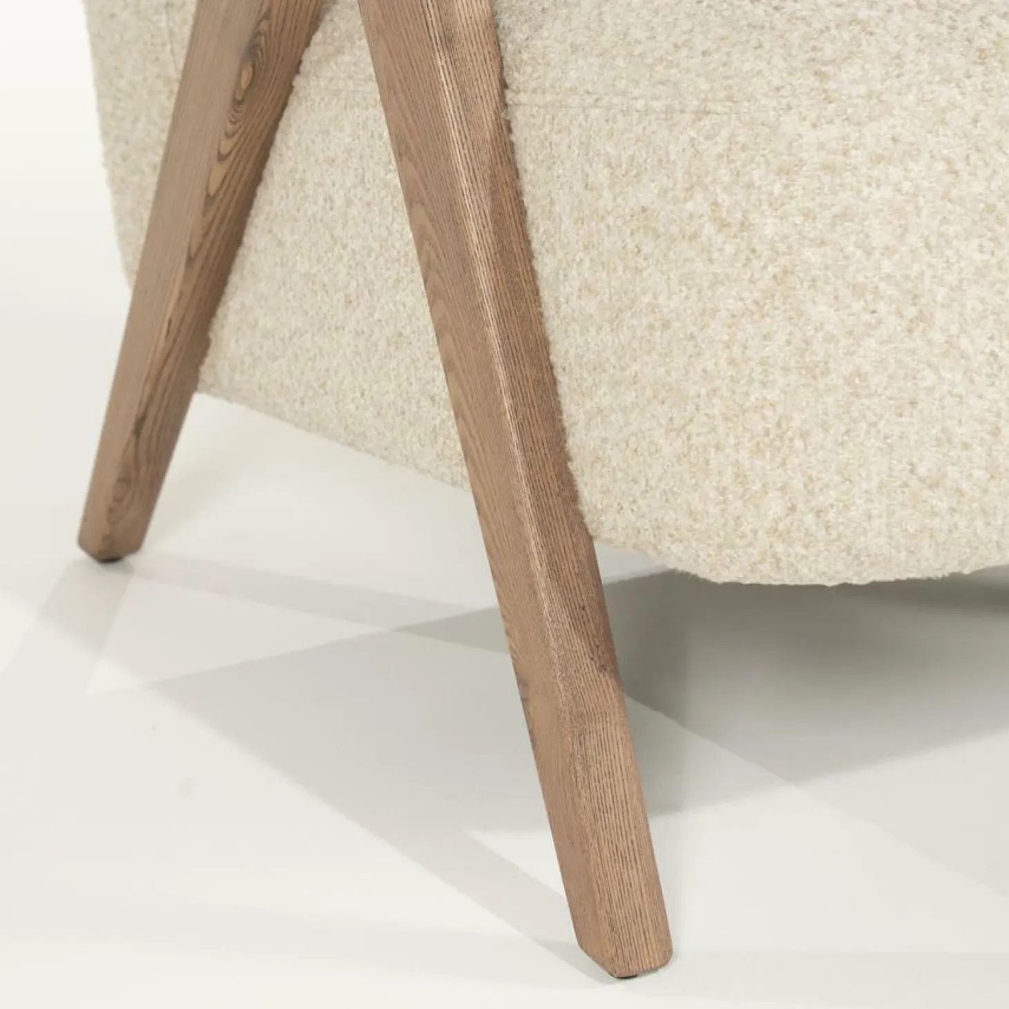 Fauteuil Francis Grove Bouclé - Beige - Loft24.nl
