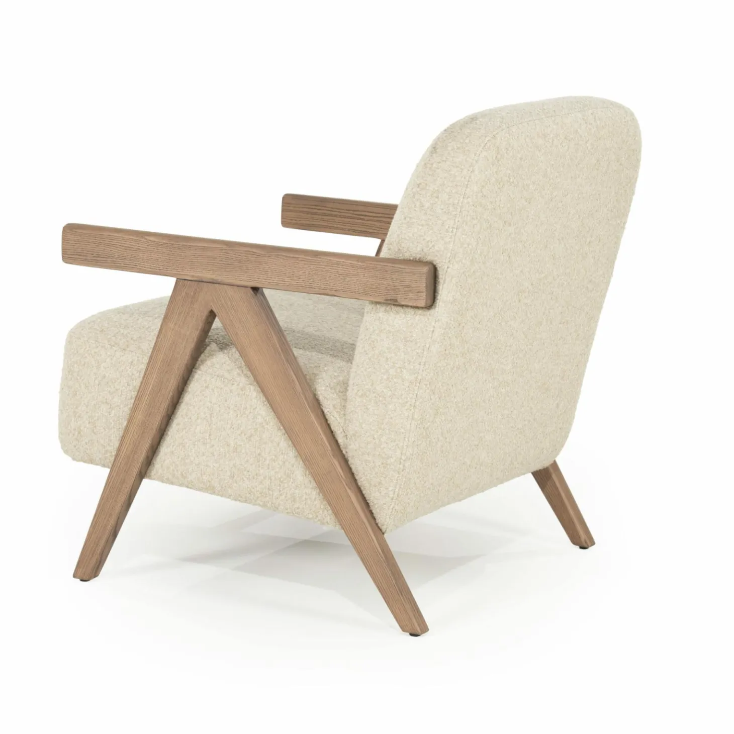 Fauteuil Francis Grove Bouclé - Beige - Loft24.nl