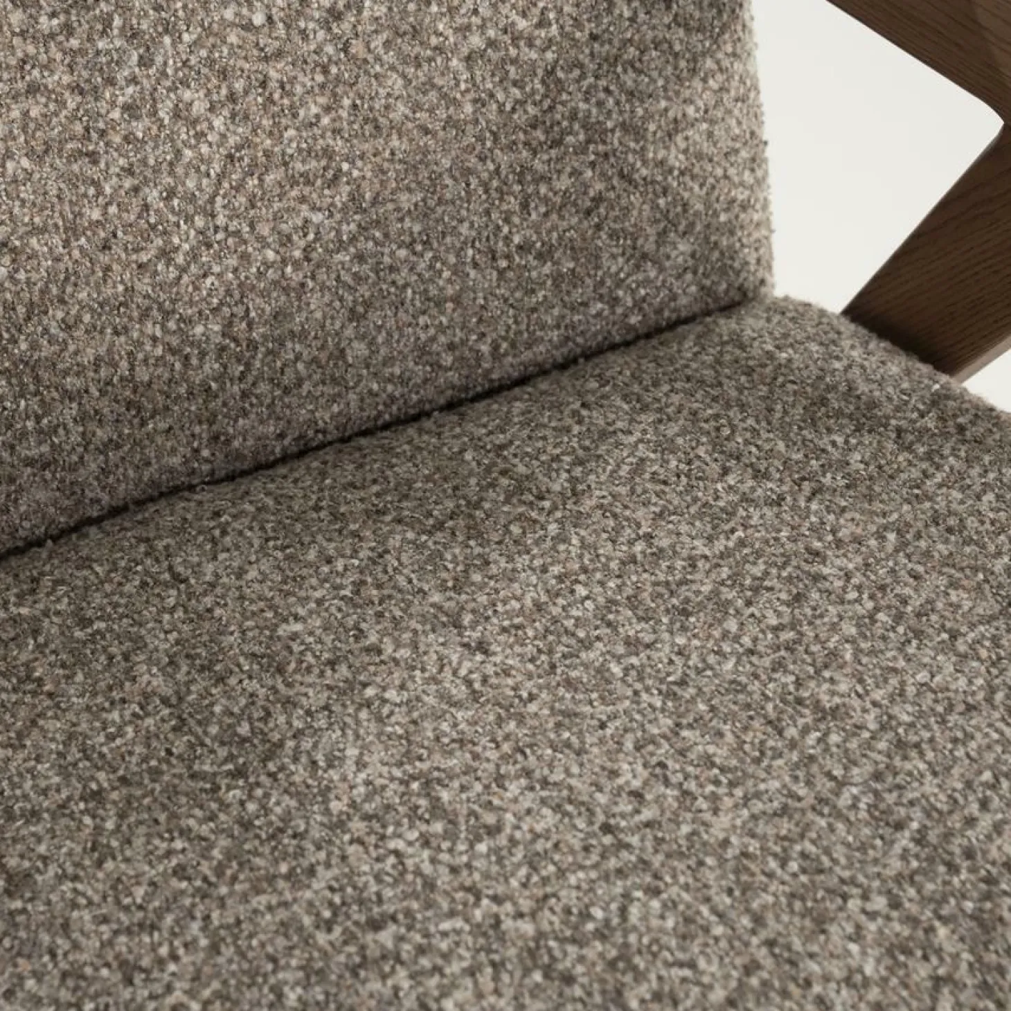 Fauteuil Francis Grove Bouclé - Taupe - Loft24.nl