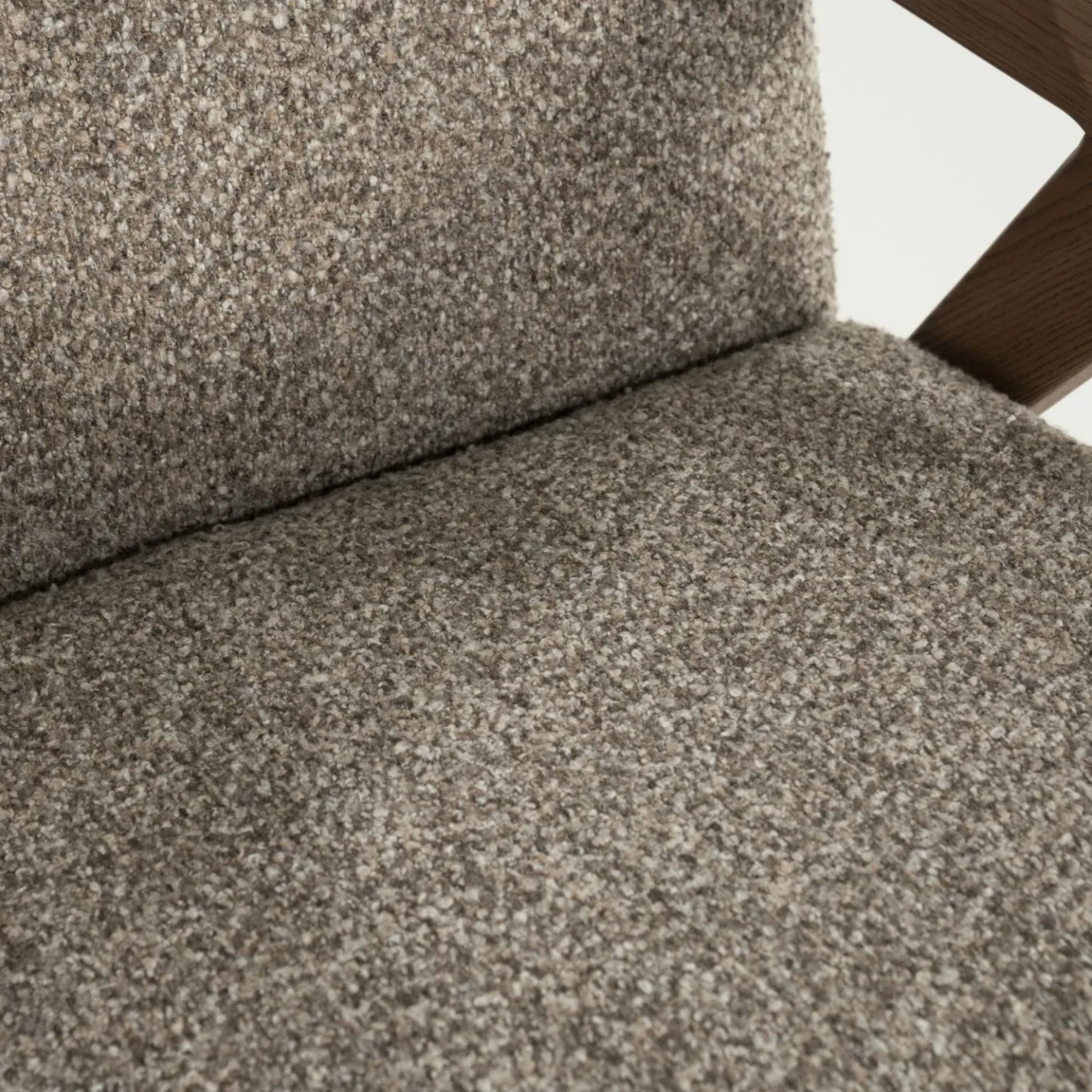 Fauteuil Francis Grove Bouclé - Taupe - Loft24.nl