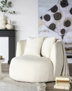 Fauteuil Louis Bouclé - Zand - Loft24.nl