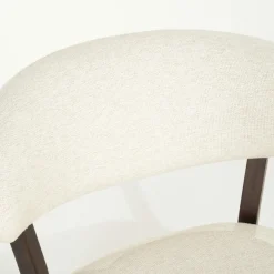 Fauteuil Mikky Eikenhout en stof Beige / Bruin - Loft24.nl