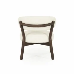 Fauteuil Mikky Eikenhout en stof Beige / Bruin - Loft24.nl