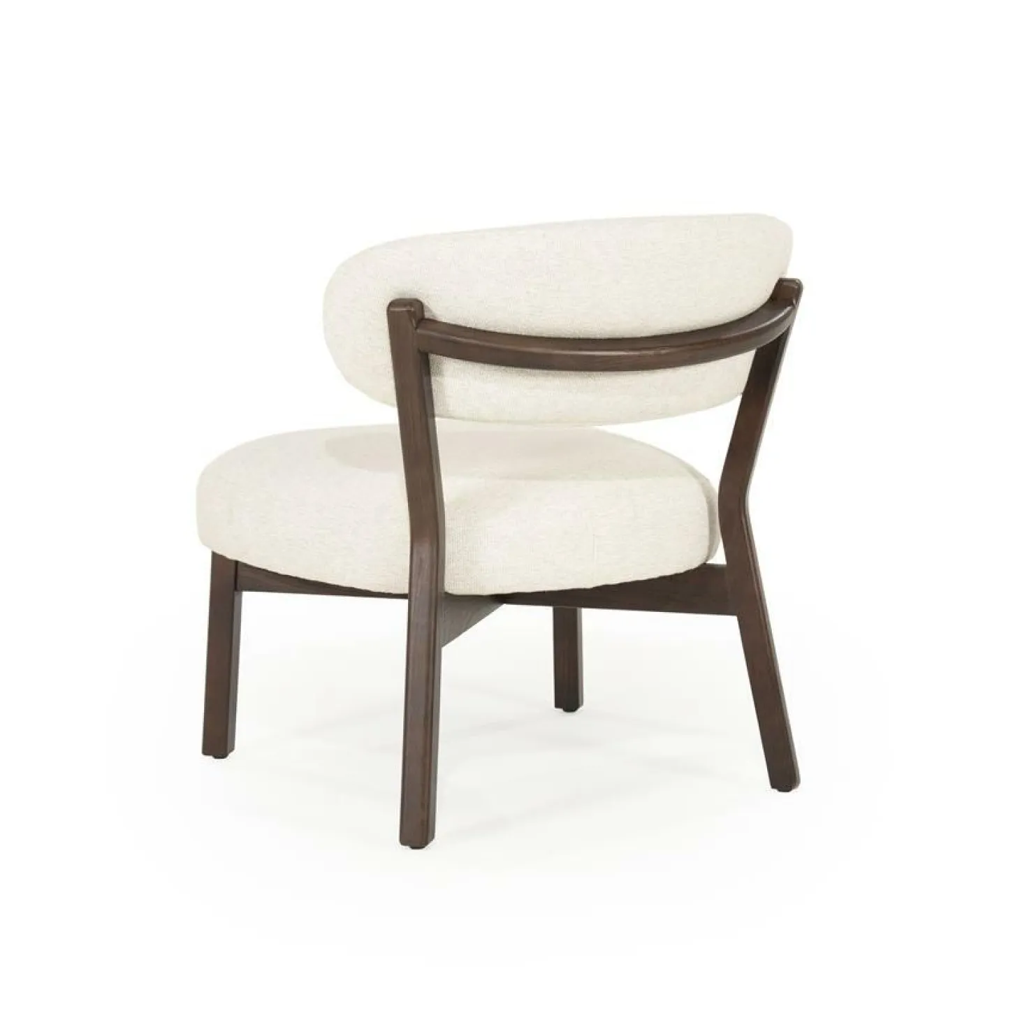 Fauteuil Mikky Eikenhout en stof Beige / Bruin - Loft24.nl