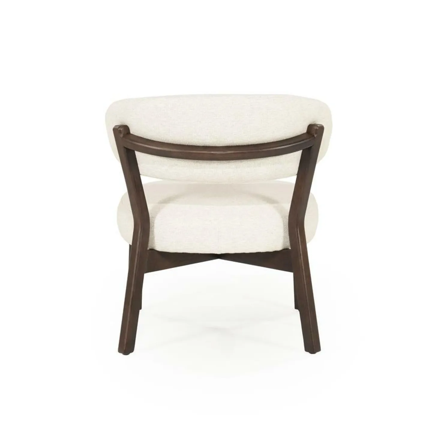 Fauteuil Mikky Eikenhout en stof Beige / Bruin - Loft24.nl