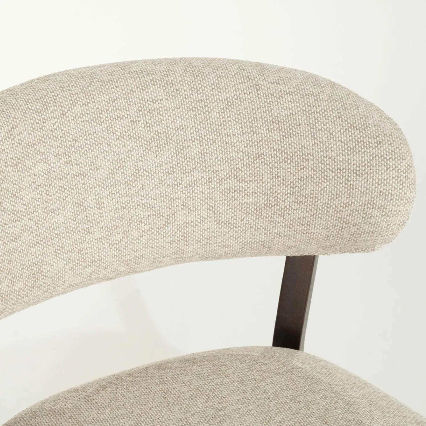 Fauteuil Mikky Eikenhout en stof Beige / Naturel - Loft24.nl
