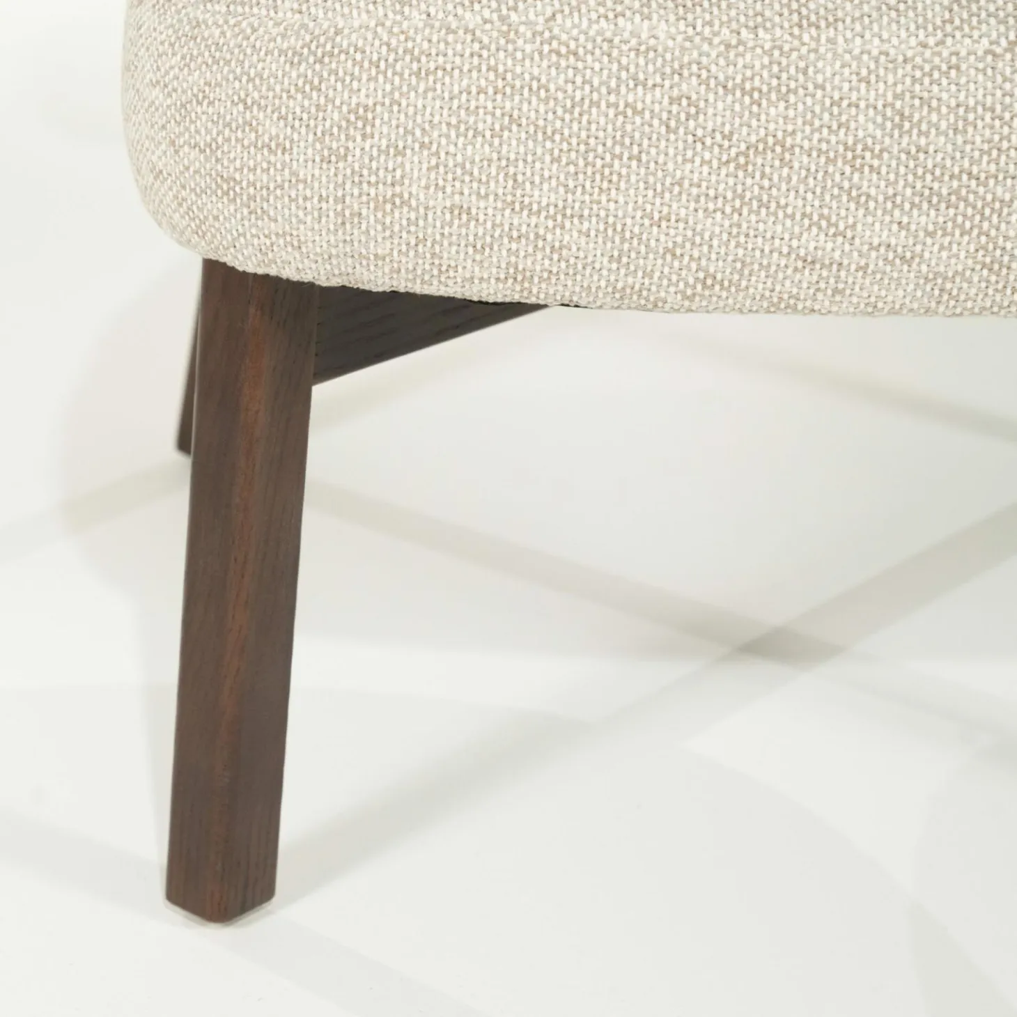 Fauteuil Mikky Eikenhout en stof Beige / Naturel - Loft24.nl