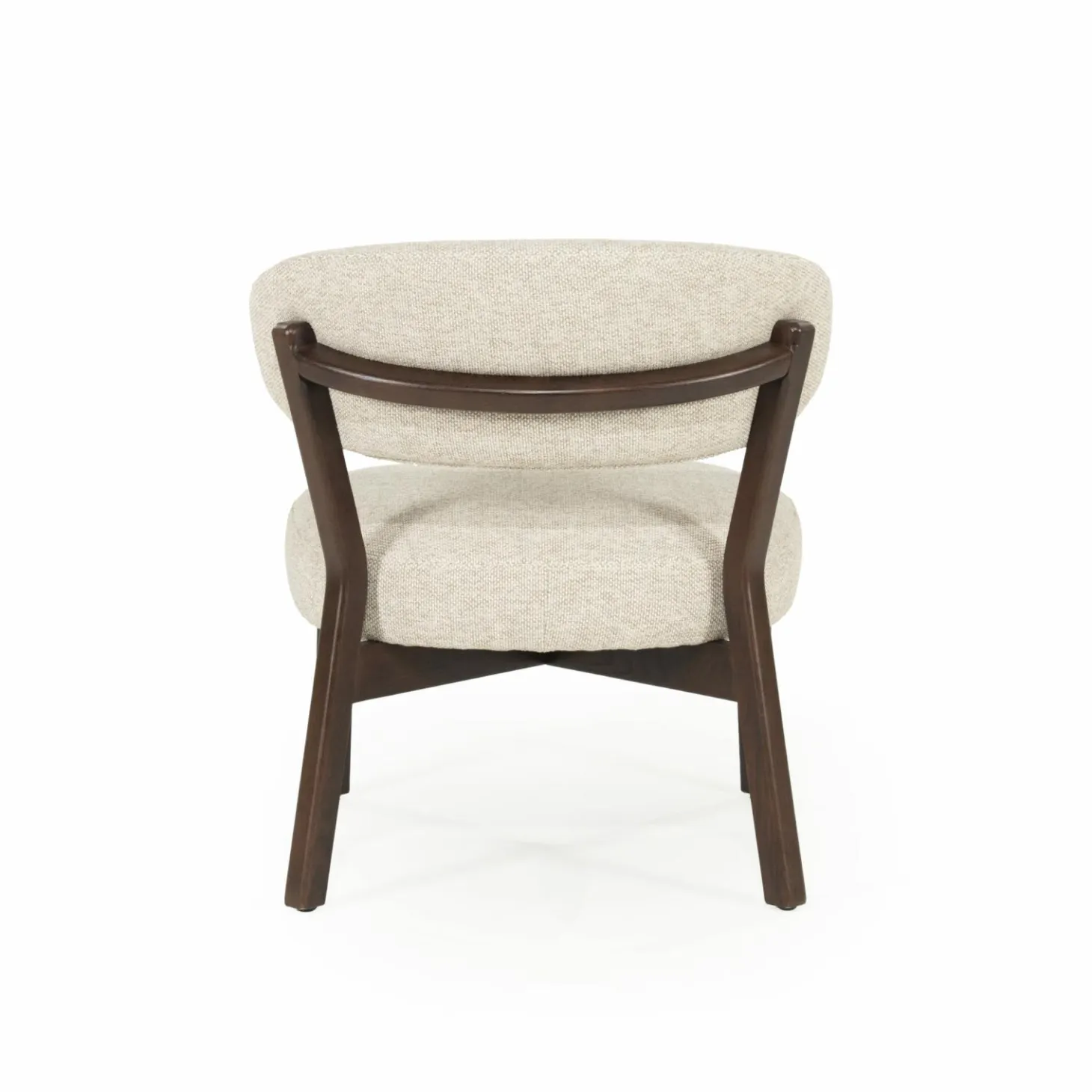 Fauteuil Mikky Eikenhout en stof Beige / Naturel - Loft24.nl
