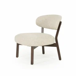 Fauteuil Mikky Eikenhout en stof Beige / Naturel - Loft24.nl