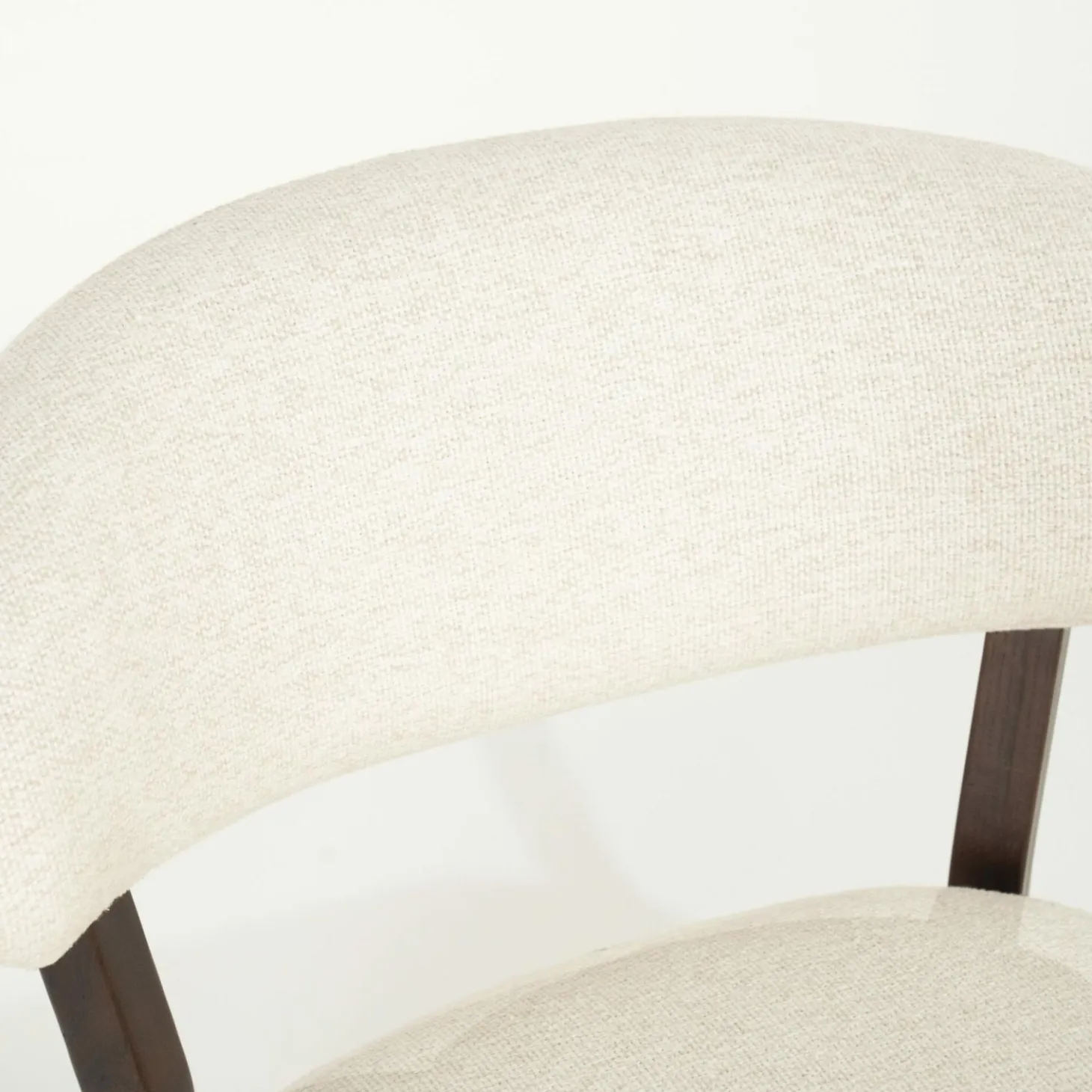 Fauteuil Mikky Eikenhout en stof Beige / Naturel - Loft24.nl