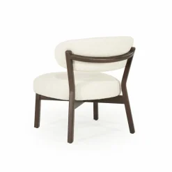 Fauteuil Mikky Eikenhout en stof Beige / Naturel - Loft24.nl