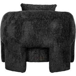 Fauteuil Milania Chenille - Zwart - Loft24.nl