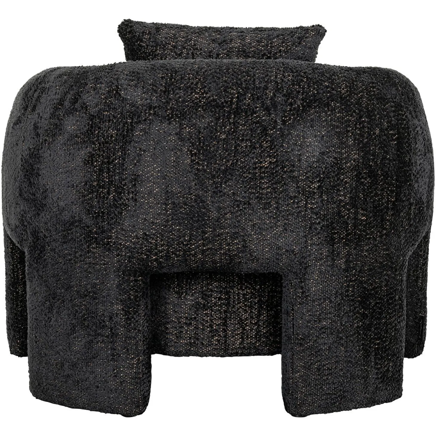 Fauteuil Milania Chenille - Zwart - Loft24.nl