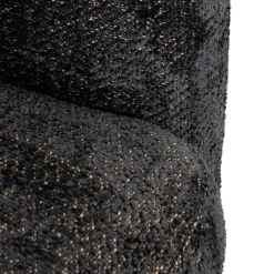 Fauteuil Milania Chenille - Zwart - Loft24.nl