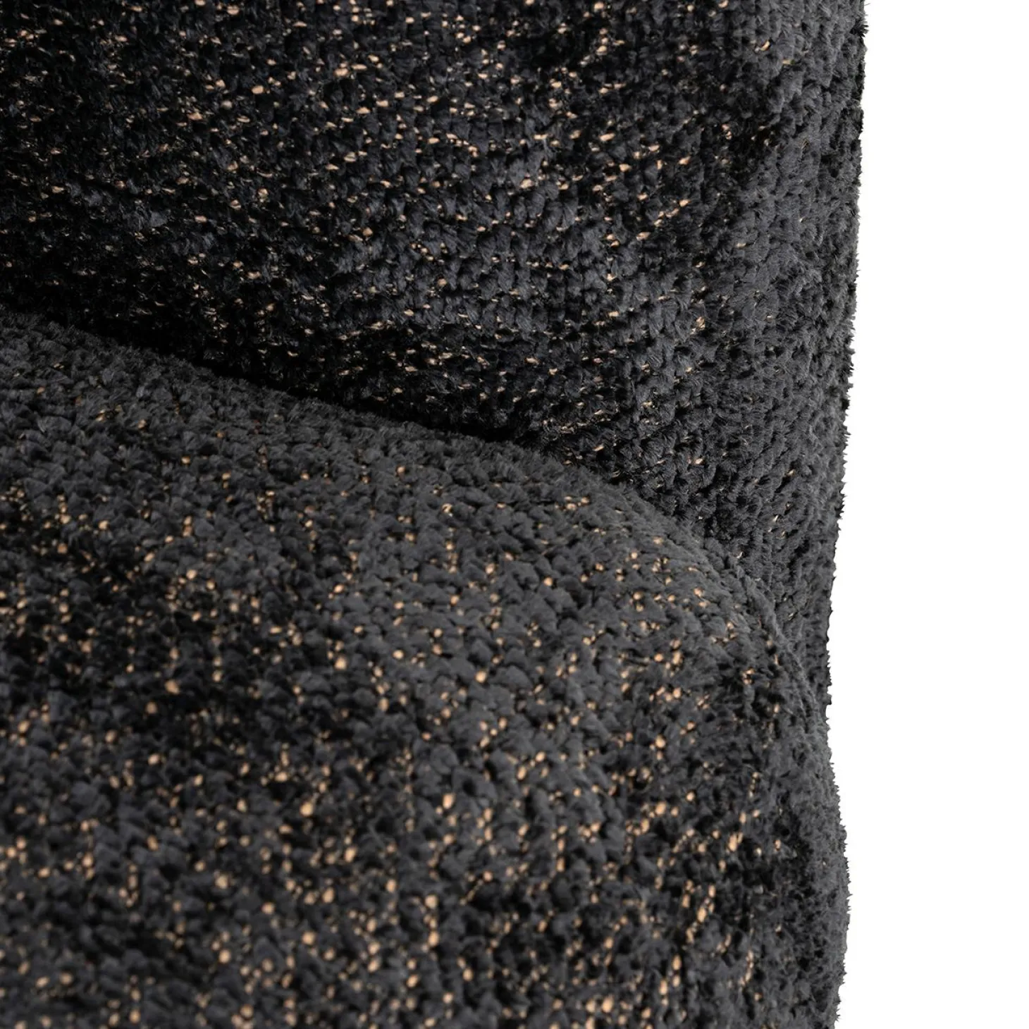 Fauteuil Milania Chenille - Zwart - Loft24.nl