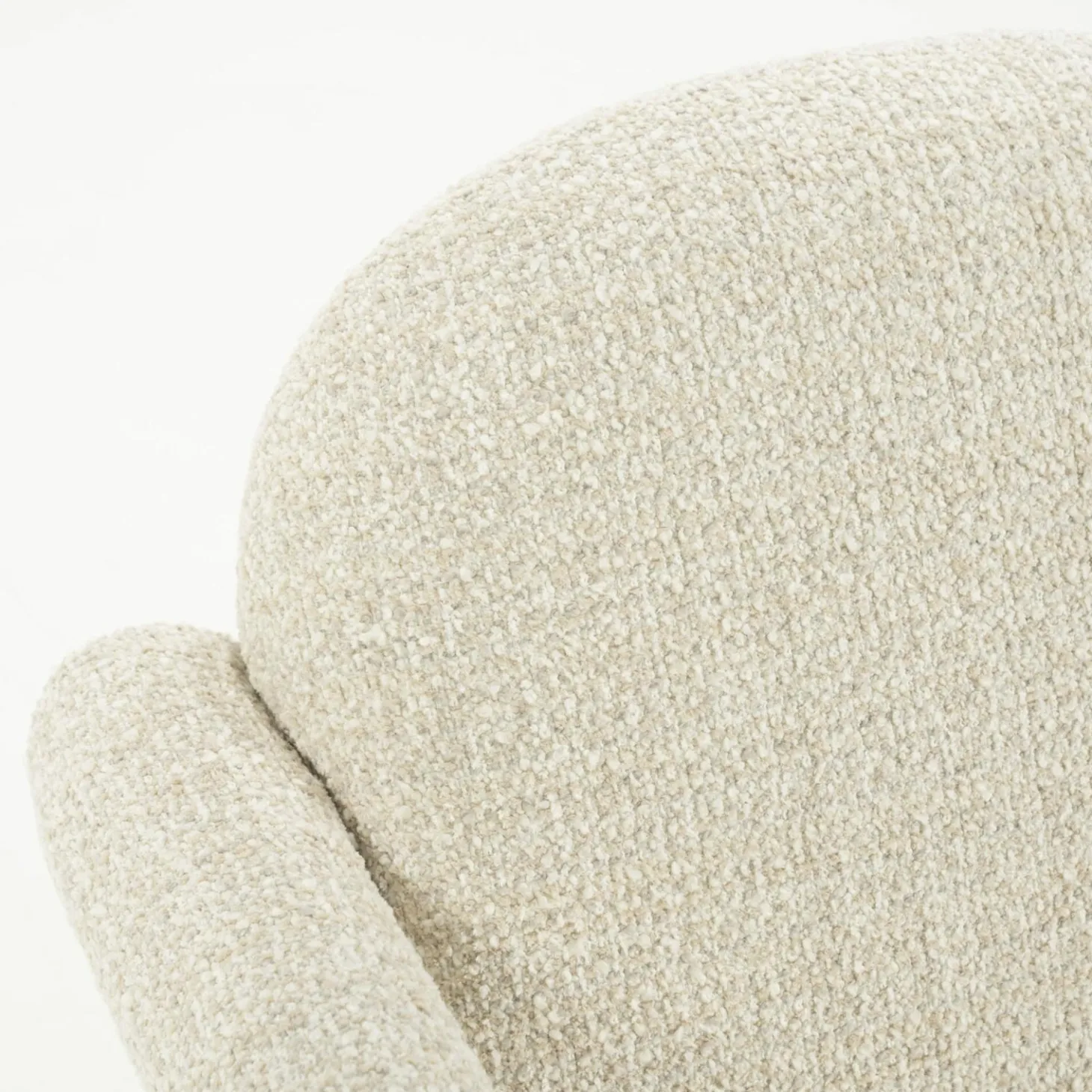 Fauteuil Monica Grove Bouclé - Beige - Loft24.nl