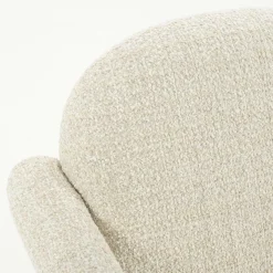 Fauteuil Monica Grove Bouclé - Beige - Loft24.nl