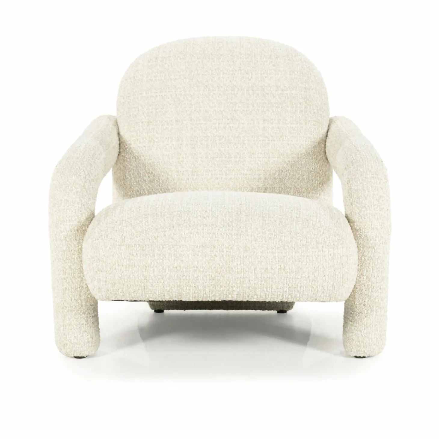 Fauteuil Monica Grove Bouclé - Beige - Loft24.nl