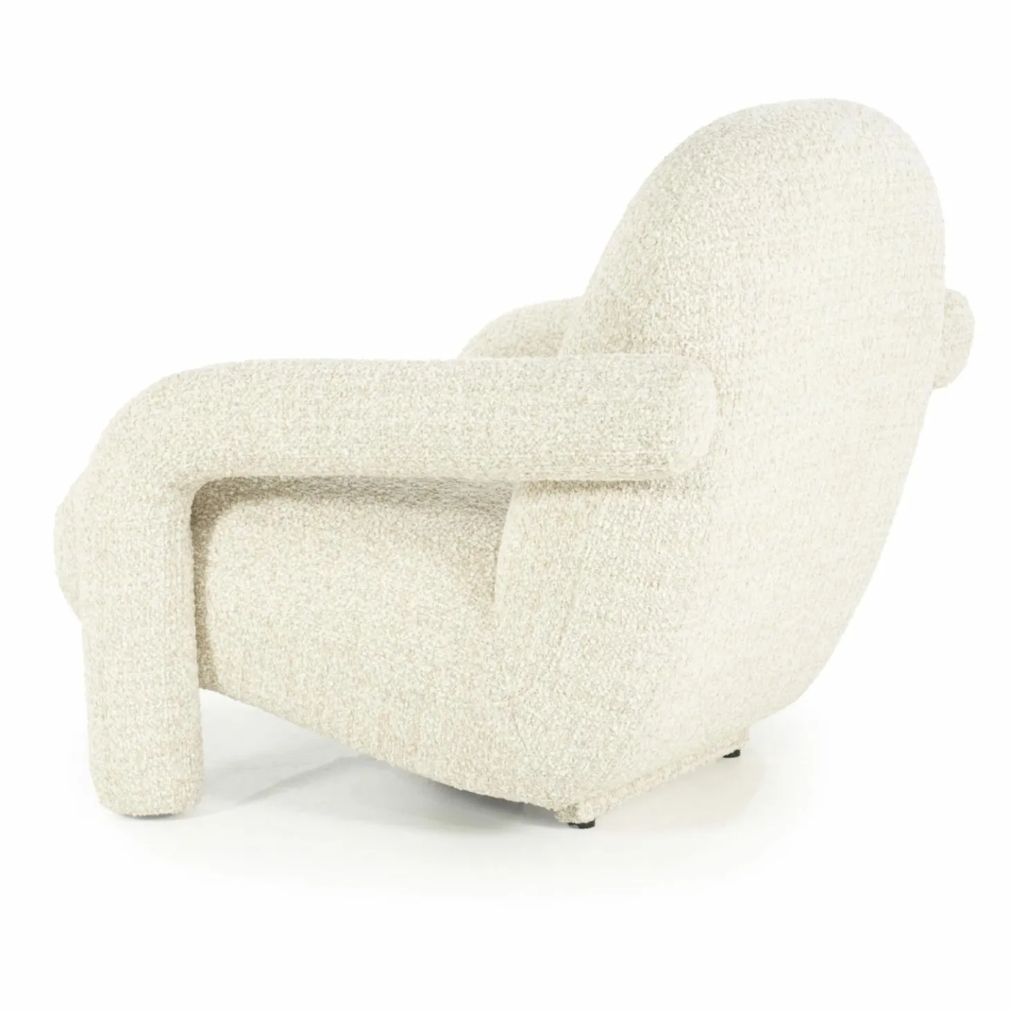 Fauteuil Monica Grove Bouclé - Beige - Loft24.nl