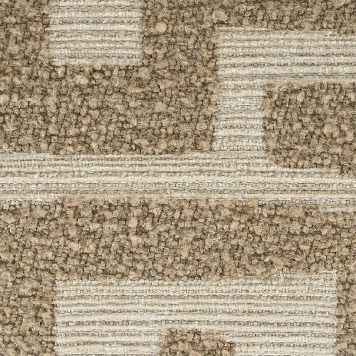 Fauteuil Olek Graffic Bouclé - Taupe - Loft24.nl