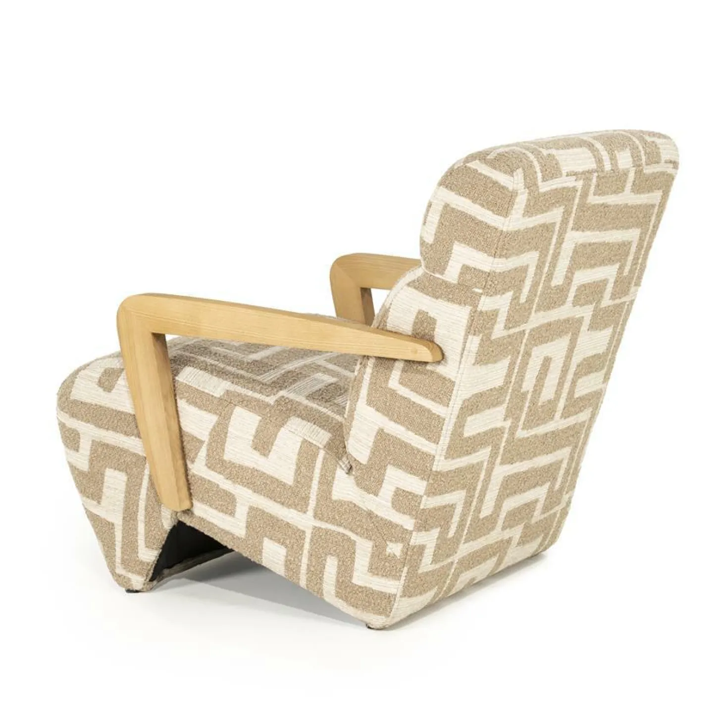 Fauteuil Olek Graffic Bouclé - Taupe - Loft24.nl